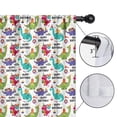 thumbnail image 4 of Blackout Kids Curtains,Colorful Dinosaurs Birthday Text Pattern Childrens Insulated Curtains Set Of 2,Bedroom Essentials,Toddler Room Decor 42"x54", 4 of 5