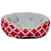 Vibrant Life 19" Small Cuddler, Red Lattice