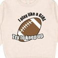 thumbnail image 3 of Inktastic Football Like a Girl Toddler Sweatshirt, 3 of 4