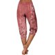 thumbnail image 5 of Mujeres Capri Pantalones Casual Suelto Largo Pantalones de Impresión con Corbata Elástica Cintura Y Bolsillos, 5 of 6