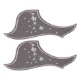 thumbnail image 1 of WHAMVOX 2Pcs Decorative Guitar Guard PVC Impact Protection for Strumming Guitar Cherry Blossom Bird Shape, 1 of 8