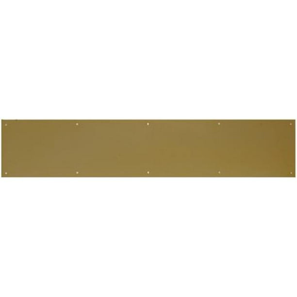 6 x 34 in. Solid Brass Kick Plate