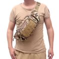 thumbnail image 3 of 1 Uds., Riñonera portátil, bolsa de mensajero, soporte para botella de agua, bolsa de mensajero, Unisex con cinturón de viaje para exteriores Camuflaje Soledad paquete de cintura, 3 of 10