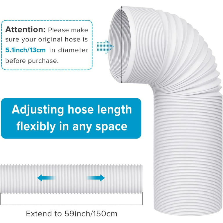 Exhaust Hose for Portable AC - Counter Clockwise