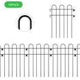 thumbnail image 2 of Oumilen 10 Piece Decorative Garden Fence, 16.5" (H) x 10FT (L) Animal Barrier Fence Arched, 2 of 6