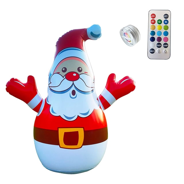 Decoración inflable Meser Navidad inflable 32 pulgadas color luminoso Papá Noel