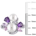 thumbnail image 2 of Everly Women's Cultured Pearl Sterling Silver Ring, 2 of 6