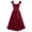 Red, variant on Women Gothic Midi Dress, Ruffle Off Shoulder Corset Lace Up Waist Dress with Adjustable Side Slit, Vintage Witch Costume Outfit for Halloween Party Renaissance Fair Masquerade