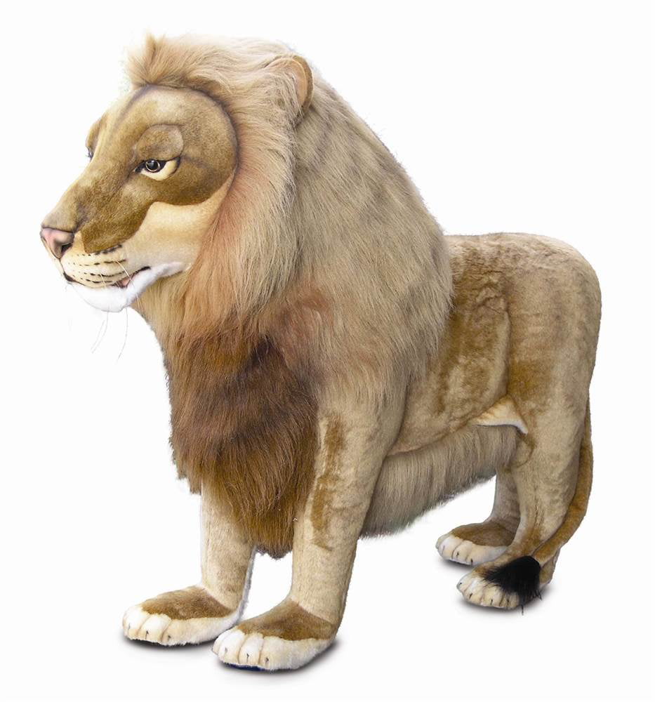 Lion Full Body Hand Puppet by Hansa Realistic Look Plush Animal Learning Toys 