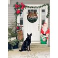 thumbnail image 5 of Christmas Welcome Front Door Sign Funny Wreaths Hanging Wooden Plaque Decoration Round Rustic Wood Farmhouse Porch Decor for Home Front Door Decor, 12 x 12 Inch, 5 of 5