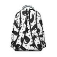 thumbnail image 2 of Boho Cat Aesthetic Student School Backpack Floral Cat and Moon Artwork Pattern Watercolor Artistic Design Bookbag, 2 of 6