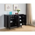 thumbnail image 3 of Smart Home Furniture 6-Shelf Contemporary Wood Buffet in Red Cocoa, 3 of 3