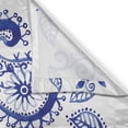 thumbnail image 3 of Ambesonne Paisley Kitchen Curtains, Watercolor Mandala, 55"x45", Navy Blue White, 3 of 3