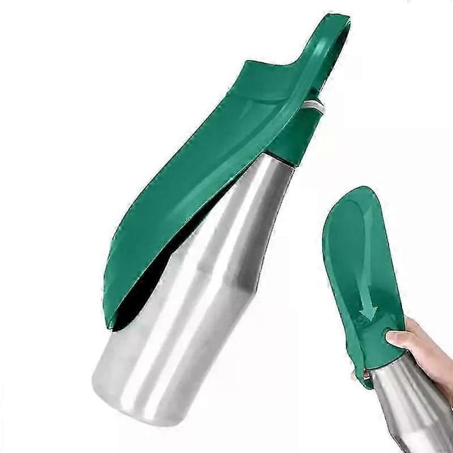 Botella de agua para perros de 795 ml (27 oz) de acero inoxidable, dispensador de agua portátil, accesorios para mascotas, bebedero 2 en 1 para perros, ideal para viajes, excursiones y acampadas.