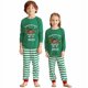 thumbnail image 3 of Pijamas familiares a juego de Navidad, conjunto de pijamas de Reno a través de la nieve, rayas verdes, Dachshund, 2023, 3 of 3