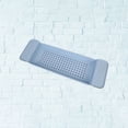 thumbnail image 2 of Drain Scalable Bathtub Tray Hollow out Shower Organizer Plastic Storage Rack for Bathroom Toilet Dark (Sky-blue), 2 of 6