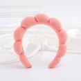 thumbnail image 1 of Diadema de esponja en forma de nube para la parte superior del cráneo, cueva para el cabello, toalla para lavarse la cara, diadema de tela para mujer, 1 of 5