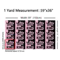 thumbnail image 3 of jejeloiu Queen Crown Fabric by the Yard 1 Yard,Personalization Desgin Home Decor Fabric by the Yard,Pink Black Sewing Fabric For Men Women,Microfiber Bedroom Decor, 3 of 6