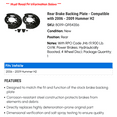 thumbnail image 2 of Rear Brake Backing Plate - Compatible with 2006 - 2009 Hummer H2 2007 2008, 2 of 2