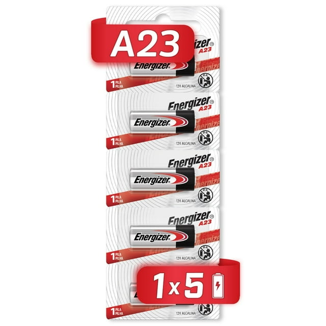 Pila Energizer A23 Alcalina Tira 5 Unidades negro