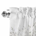 thumbnail image 2 of Valances for Windows Rod Pocket Short Curtain for Bathroom Living Room Bedroom 1 Panel 42x12in, 2 of 9