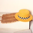 thumbnail image 2 of Txlixc Fedora para niños con correas a cuadros Txlixc  moda, 2 of 4