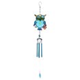 thumbnail image 2 of Sunjoy Tech Wind Chime Glass Owl Shape Bright Color Handmade Bird Wind Bell Hanging Pendant Home Decor for Balcony, 2 of 8
