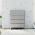 thumbnail image 3 of Storkcraft Alpine 4 Drawer Modern Vertical Dresser Pebble Gray, 3 of 9