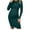 Green, variant on Zwiiyzr Women's Maternity Midi Dress Ribbed Knit Twist Front Solid Color Soft Crewneck Long Sleeve Bodycon Pregnancy Dresses Green