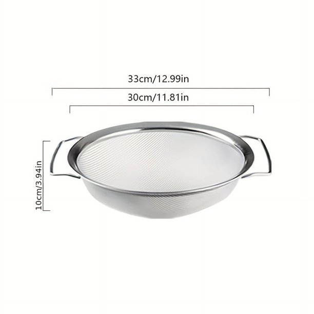Stainless Steel Dense Mesh Oil Leakage Mesh Sieve Fried Filter Oil Slag Sieve Soy Milk Filter Mesh Sesame Millet Household Leakage Mesh