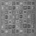 thumbnail image 1 of Ahgly Company Indoor Square Abstract Gray Modern Area Rugs, 7' Square, 1 of 4