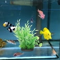thumbnail image 2 of 2pcs Artificial Aquarium Grass Plants Fish Tank Plastic Grass Simulation Plants Landscaping Decor, 2 of 8