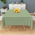 thumbnail image 4 of Tchckioa Solid Color Tablecloth for Wedding Decor,52x52 Inch Square Stain Proof Table Cloth Cover,Sage Green, 4 of 6