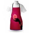 thumbnail image 3 of Lotus Apron Silhouette of Woman Hand with Bangles Holding a Japanese Flower Asian Folklore Design, Unisex Kitchen Bib Apron with Adjustable Neck for Cooking Baking Gardening, Multicolor, by Ambesonne, 3 of 3