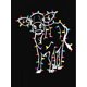 thumbnail image 2 of Camiseta con estampado gráfico de vaca y bombilla festiva | Camiseta informal y cómoda de cuello redondo | Tejido de punto de algodón | Top elegante de temporada para mujer | Camisa de manga corta con, 2 of 6