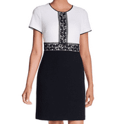 Women Karl Langerfeld Short Sleeve Lace Details Dress size 4 B4HP