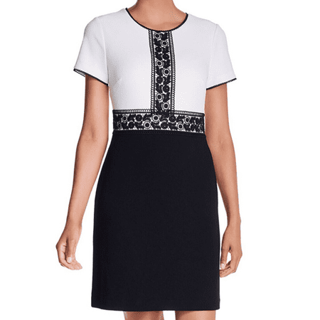 Women Karl Langerfeld Short Sleeve Lace Details Dress size 4 B4HP