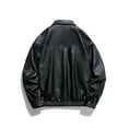 thumbnail image 4 of Awdenio Womens Oversized Leather Jackets Mens Faux Leather Jacket 90s Vintage Biker Racing Moto Jackets,Size 2XL, 4 of 5