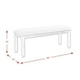 thumbnail image 4 of Pemberly Row Transitional 6PC Dining Set of Table & 4 Chairs & Bench in Black, 4 of 24
