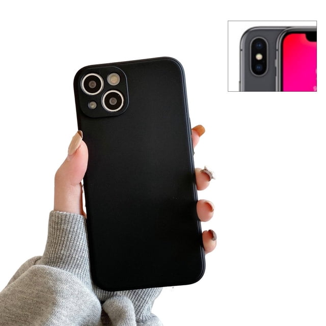 MesaSe Silicone Back Phone Covers with Simple Style Full Rugged Bumper Anti-Slip Design for 7P/8P/6G/6P/7G/8G/SE/X/XS