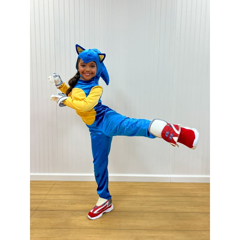 Unisex Size Medium (8-10) Sonic Deluxe Halloween Child Costume Sonic Prime,  Disguise 