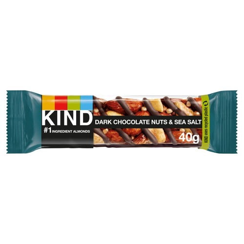 KIND Dark Chocolate Nuts & Sea Salt Snack Bars Multipack 12 x 40g, British Import (Pack of 3)