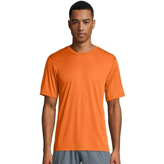 Hanes Sport Cool DRI Men's Performance T-Shirt Safety Orange XS