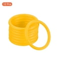 thumbnail image 3 of Unique Bargains 6cm Plastic Carnival Ringtoss Rings Hoop Party Favor Game, Yellow 12 Pack, 3 of 5