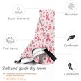 thumbnail image 3 of Yibo Pink Gold Marble Beach Towel - Perfect for Travel, Swim, and Fitness, 3 of 8