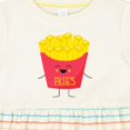 thumbnail image 4 of Inktastic Cute Kawaii French Fries Girls Baby Dress, 4 of 5