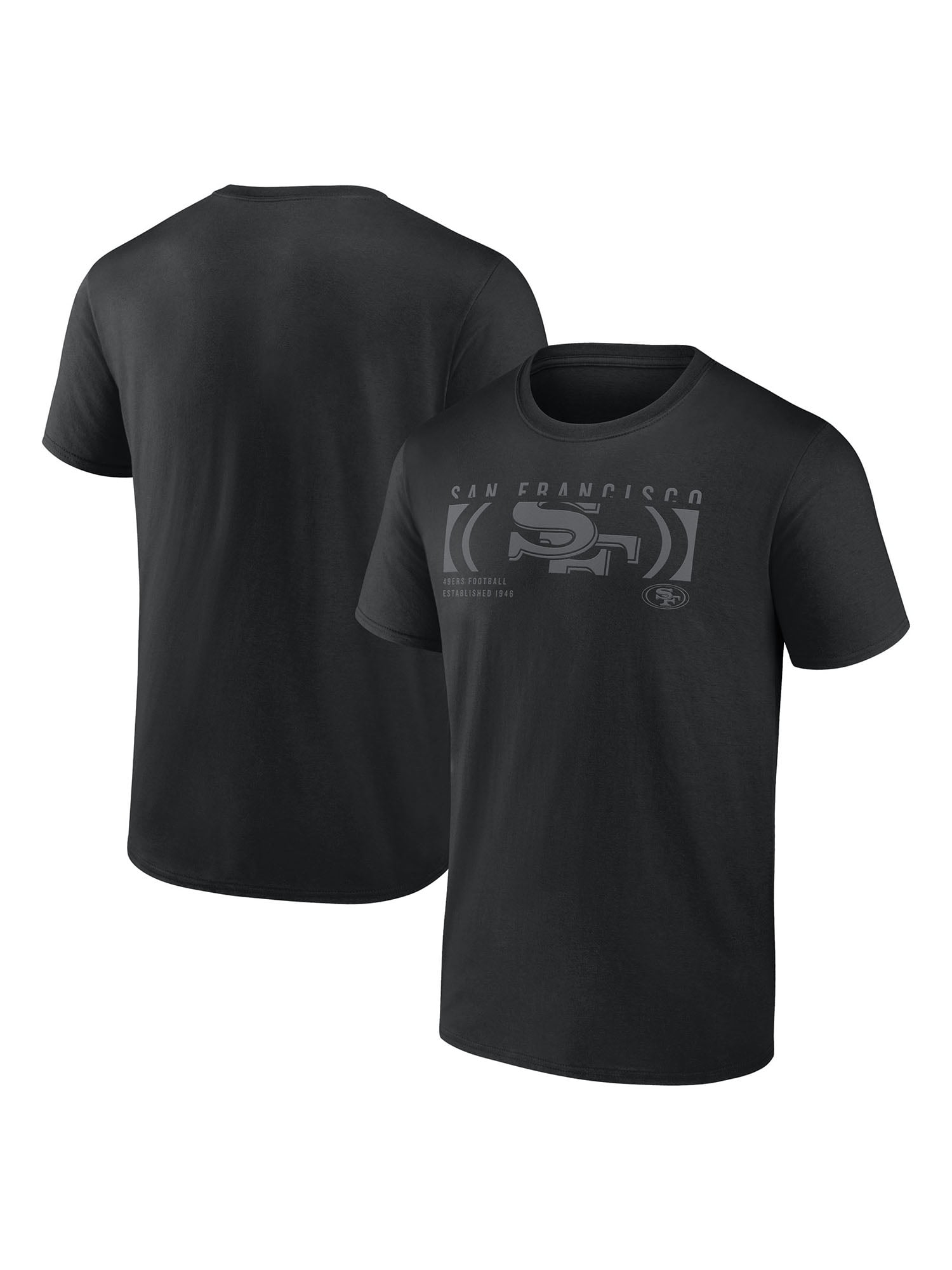 NFL San Francisco 49ers Men's T-Shirt Black Tonal – All 32 Teams Available