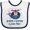 White and Navy, variant on Inktastic Grammy and Grandpa Love Me Grandson Boys Baby Bib