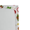 thumbnail image 2 of Gingerbread Man Fitted Sheet, Christmas Graphic Pattern Star Cookies Apples Bells, Soft Decorative Fabric Bedding All-Round Elastic Pocket, Queen Size, Red Cinnamon, by Ambesonne, 2 of 2