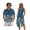 Boho Mandala Flower Star, variant on Lemon Leaves Print Matching Hawaiian Outfits for Couples, Womens Casual Summer Sleeveless Crewneck Midi Dress Sundress and Mens Hawaiian Shirts Button Down Plus Size, Size L